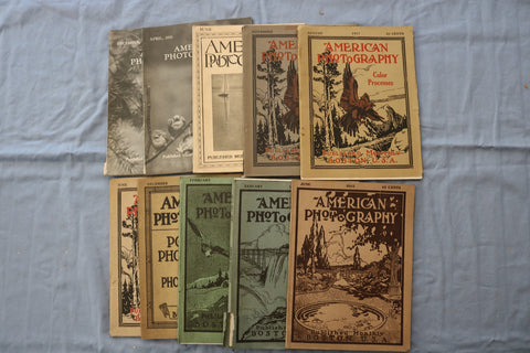1915-1931 AMERICAN PHOTOGRAPHY MAGAZINE - LOT OF 10 - O 3835