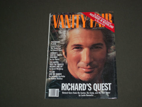 1994 JANUARY VANITY FAIR MAGAZINE - RICHARD GERE - SP 4506