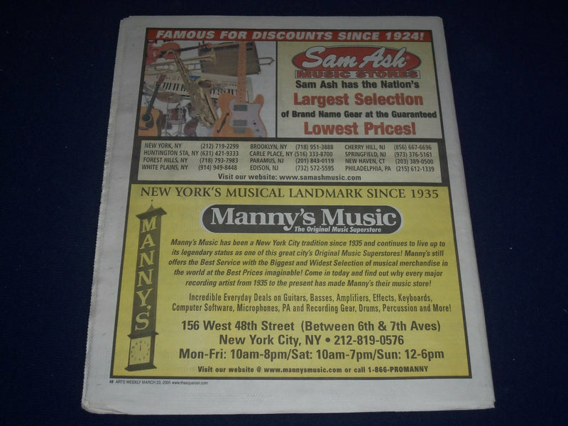 2005 MARCH 23-30 AQUARIAN WEEKLY NEWSPAPER - QUEENS OF THE STONE AGE - J 1133