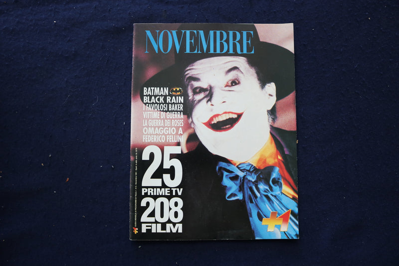 1991 NOV GUIDA AI PROGRAMMI MAGAZINE - JACK NICKELSON - ITALIAN COVER - E 23680