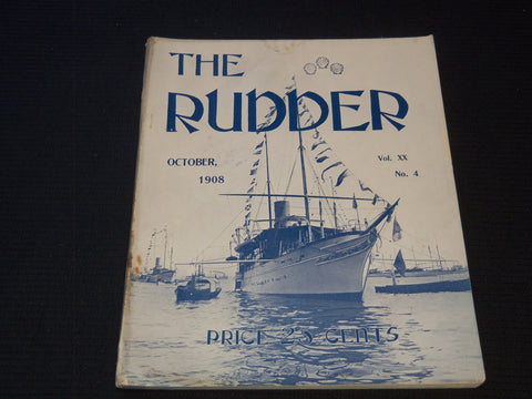 1908 OCTOBER THE RUDDER MAGAZINE - GREAT PHOTOS - SP 3253J