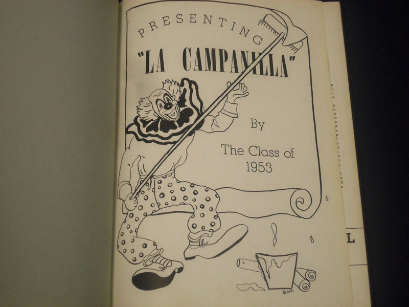 1953 LA CAMPANILLA COLLEGE HIGH SCHOOL YEARBOOK - MONTCLAIR NEW JERSEY - YB 277