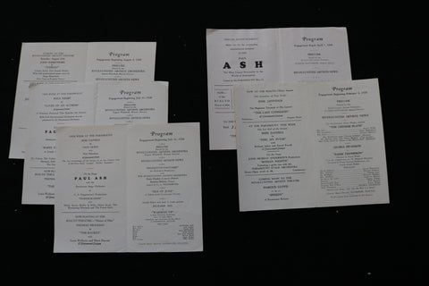 1928 RIVOLI UNITED ARTISTS MOVIE PROGRAMS - NEGRI - LOT OF 5 - K 1973