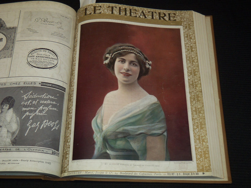 1913 JANUARY-JUNE LE THEATRE MAGAZINE BOUND VOLUME - 12 ISSUES - KD 2278O