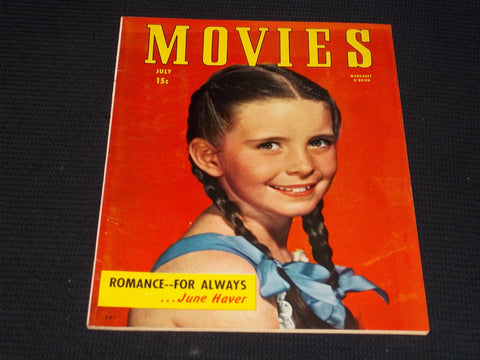 1947 JULY MOVIES MAGAZINE - MARGARET O'BRIEN FRONT COVER - E 14154