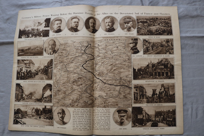 1918 SEP 12 MID-WEEK PICTORIAL MAGAZINE SECTION - AMERICAN SOLDIER - NP 9238