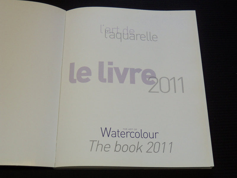 2011-2012 FRENCH WATERCOLOUR BOOK LOT OF 2 - SOFTCOVER - O 2351G
