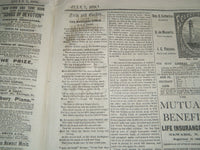 1870 JULY 7 THE INDEPENDENT NEWSPAPER - CHARLES DICKENS THE CHILDREN - NT 7624