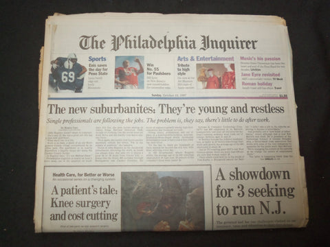 1997 OCT 19 PHILADELPHIA INQUIRER - SHOWDOWN FOR 3 SEEKING TO RUN IN NJ- NP 7440