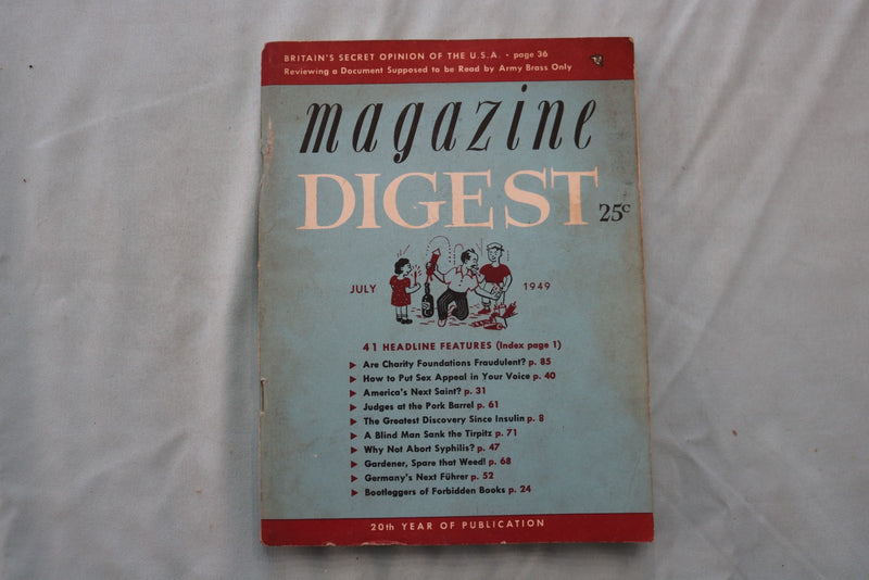 1941-1959 DIGEST MAGAZINES - ASSORTED - LOT OF 24 - O 3949