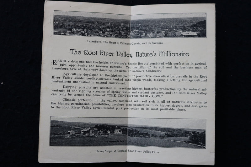 1920'S LANESBORO - FILLMORE COUNTY, MINNESOTA FOLD-OUT - K 1933