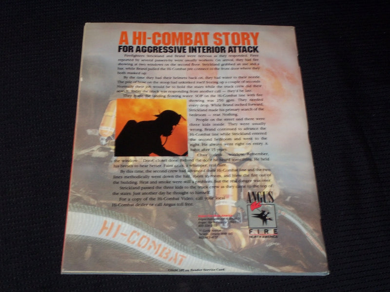 1992 APRIL FIREHOUSE MAGAZINE - AMERICA'S BRAVEST FRONT COVER - E 1708
