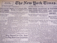 1947 JUL 13 NEW YORK TIMES - BULLETS OF ASSASSIN MISS BRICKER CAPITOL - NT 1408