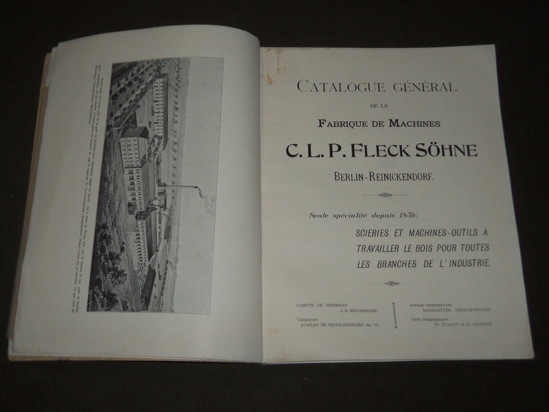 1890'S C. L. P. FLECK SOHNE MACHINES FRENCH CATALOGUE - FR 735