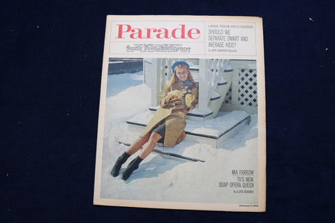 1965 JANUARY 3 PARADE MAGAZINE - MIA FARROW COVER - E 22420