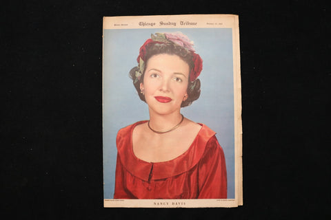 1951 JANUARY 21 CHICAGO SUNDAY TRIBUNE MAGAZINE - NANCY DAVIS COVER - E 26228