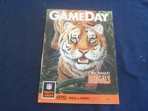 1991 NOV 17 GAMEDAY MAGAZINE- PHILADELPHIA EAGLES VS CINCINNATI BENGALS - F 250T