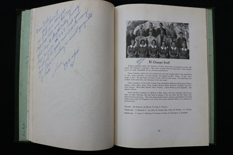 1938 EL CHASQUI CHINO HIGH SCHOOL YEARBOOK - CHINO, CALIFORNIA - YB 3511