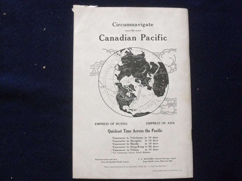 1917 SEP-OCT THE LOG OF THE CIRCUMNAVIGATORS CLUB SOFTCOVER BOOK - K 181