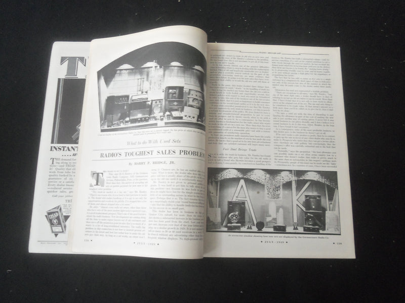1929 JULY RADIO BROADCAST MAGAZINE - NICE COVER, ARTICLES & PHOTOS - B 434T