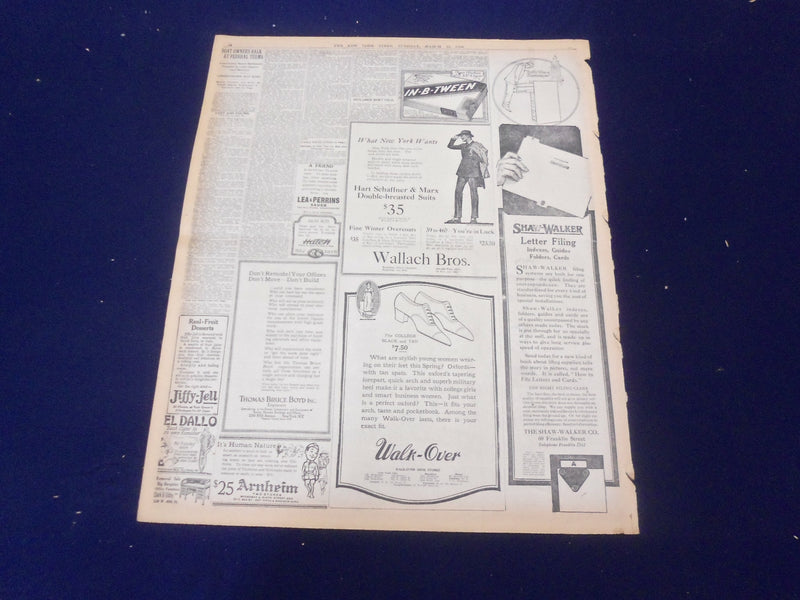 1919 MARCH 11 NEW YORK TIMES - WAR COUNCIL STIFFENS TERMS TO BERLIN - NT 9271