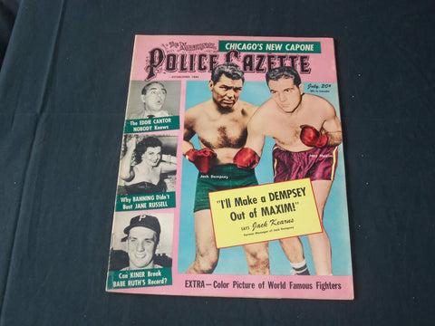 1950 JULY THE NATIONAL POLICE GAZETTE MAGAZINE - DEMPSEY - JANE RUSSELL - B 5645