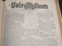 1883-1884 SEPT-JUNE YALE NEWS MAGAZINE BOUND VOLUME NO. 7 - SPORTS - KD 4589