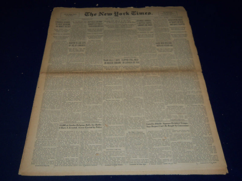 1939 JUNE 26 NEW YORK TIMES - REICH OPENS DRIVE OF 