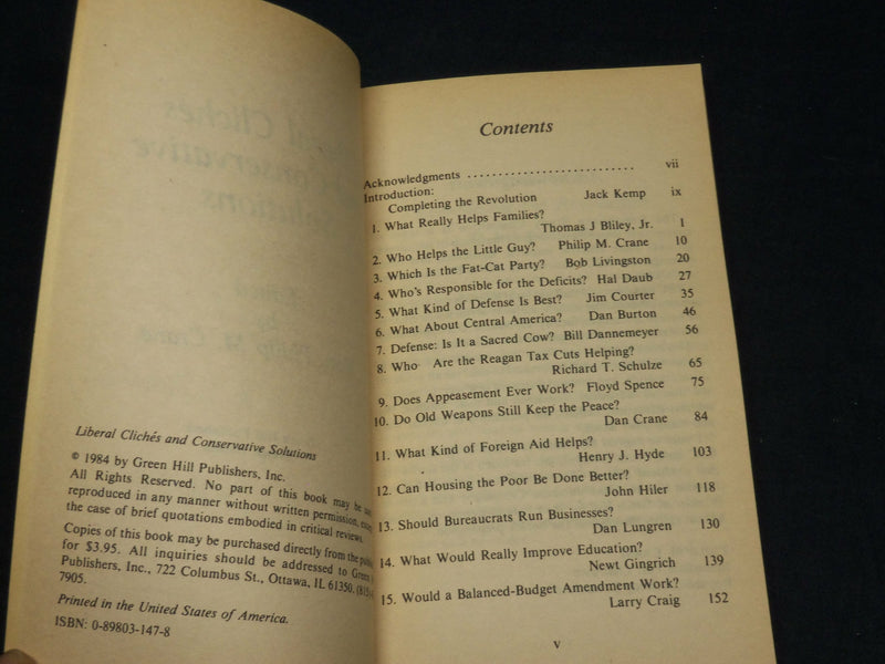 1977-1984 CONGRESSMAN PHILIP M. CRANE BOOK LOT OF 3 - ALL INSCRIBED - D 473