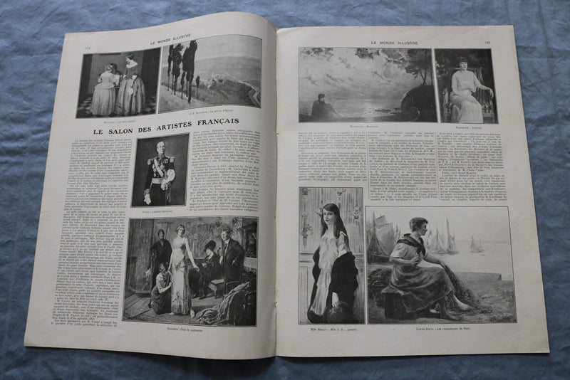 1914 MAY 9 LE MONDE ILLUSTRE MAGAZINE - GABRIEL FERRIER - FRENCH - NP 8433
