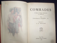 1909 COMRADES HARDCOVER BOOK BY THOMAS DIXON JR. - KD 9041