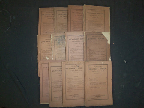1856-1858 BROWNSON'S QUARTERLY REVIEW MAGAZINE - LOT OF 12 ISSUES - WR 1219