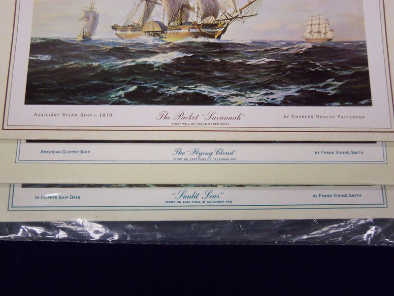 1969-1974 SEAMEN'S BANK FOR SAVINGS CALENDAR LOT OF 3 - FRANK SMITH - J 1936