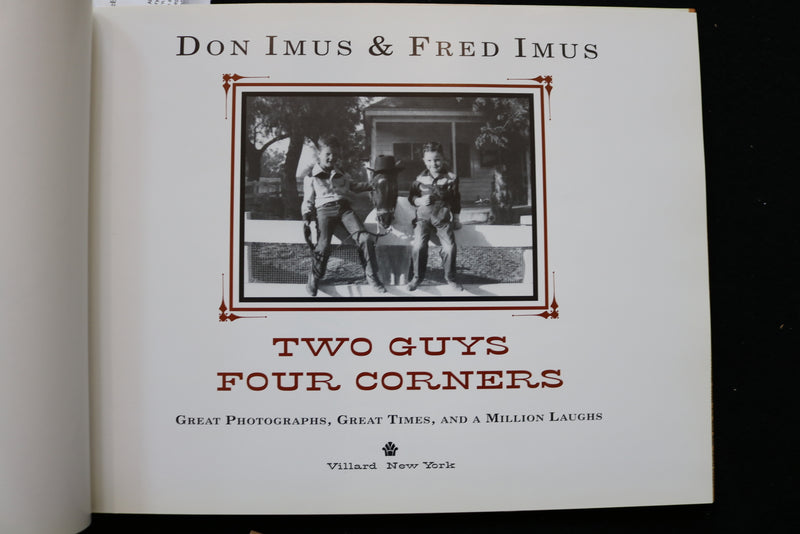 1997 TWO GUYS FOUR CORNERS BOOK BY DON IMUS & FRED IMUS - SIGNED - KD 9558