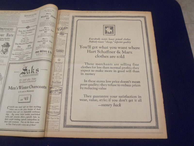 1920 NOVEMBER 6 NEW YORK TIMES - CAPRENTIER SIGNS TO MEET DEMPSEY - NT 8446
