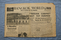 1966 MARCH 25 BANGKOK WORLD NEWSPAPER - PRESIDENT SUKARNO - NP 9204