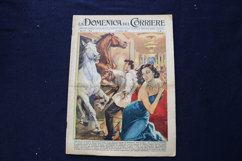 1959 FEBRUARY 22 LA DOMENICA DEL CORRIERE MAGAZINE - AVA GARDNER COVER - E 23673