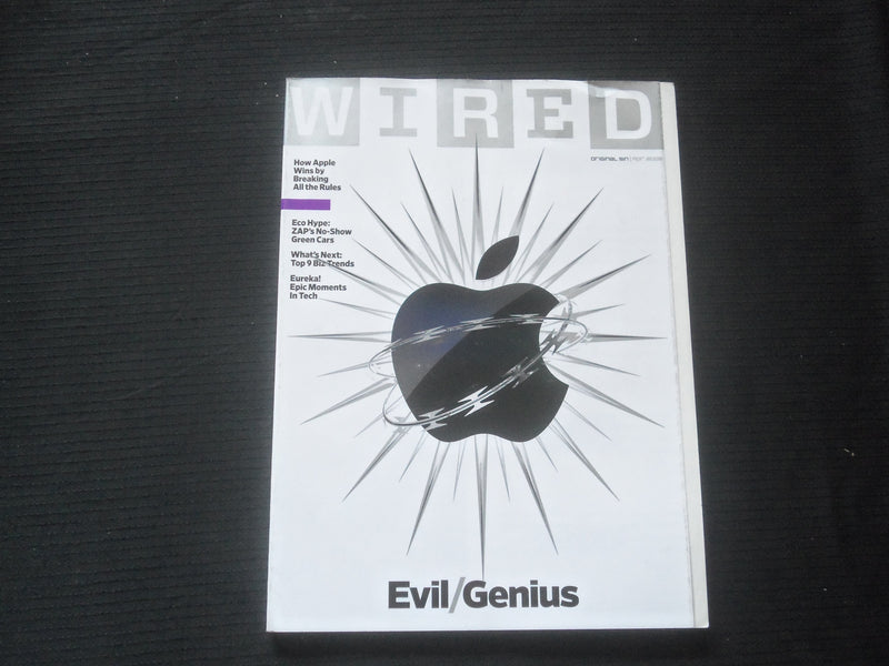 2008 APRIL WIRED MAGAZINE - APPLE - EVIL/GENIUS COVER - B 5338M