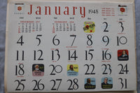 1948 PEARL FURNITURE CO. CALENDAR - CLEVELAND, OHIO - K 3457