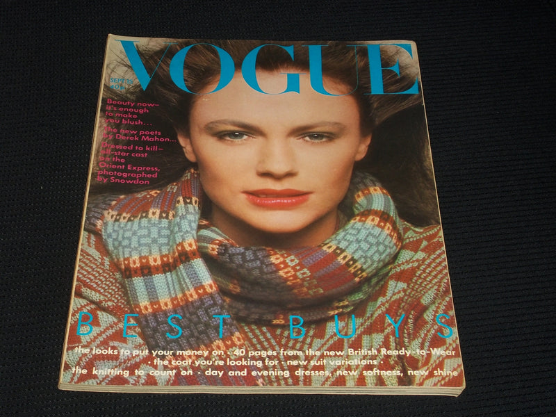 1974 SEPTEMBER 15 VOGUE UK MAGAZINE - NICE FASHION FRONT COVER - E 5651
