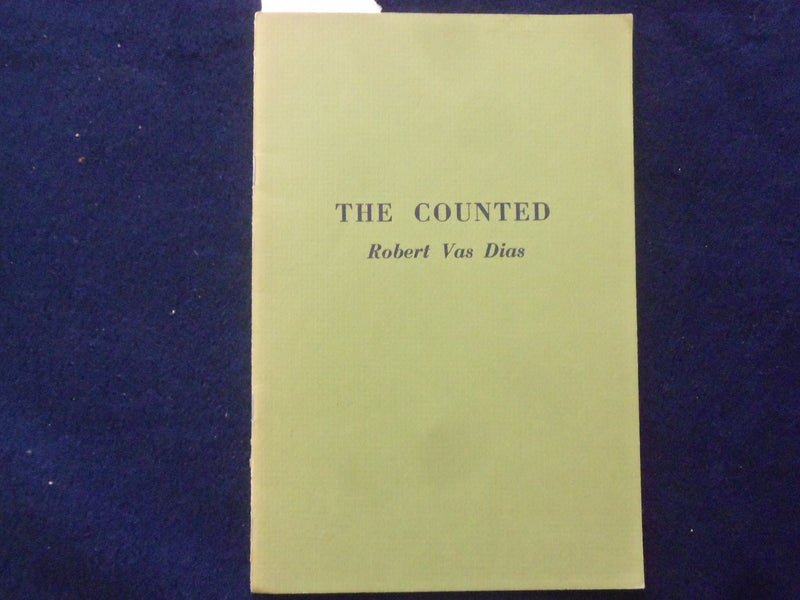 1967 THE COUNTED SOFTCOVER BOOK BY ROBERT VAS DIAS - INSCRIBED - K 179