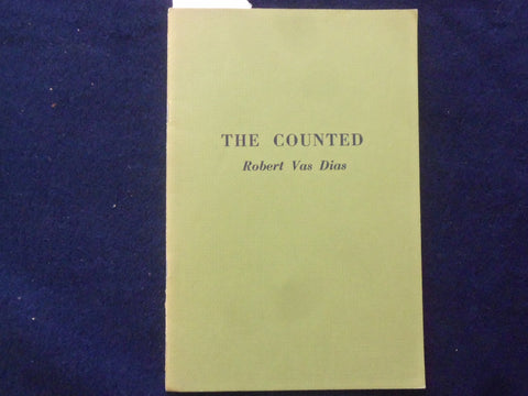 1967 THE COUNTED SOFTCOVER BOOK BY ROBERT VAS DIAS - INSCRIBED - K 179