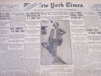 1921 AUGUST 14 NEW YORK TIMES - MLLE. LENGLEN WRITES HER OWN STORY - NT 5497