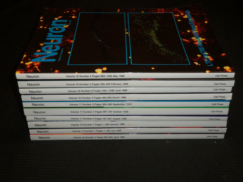 1996 JANUARY-OCTOBER NEURON MAGAZINE LOT OF 10 ISSUES - O 2803