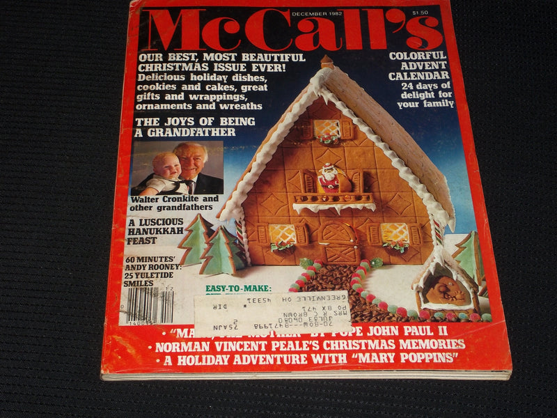 1982 DECEMBER MCCALL'S MAGAZINE - CHRISTMAS ISSUE FRONT COVER - E 659