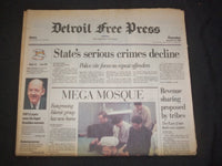 1996 DEC 12 DETROIT FREE PRESS NEWSPAPER - MI SERIOUS CRIMES DECLINE - NP 7625