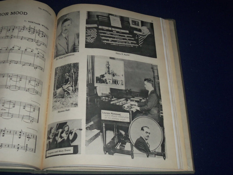 1935 JANUARY-DECEMBER THE MUSICIAN BOUND VOL NO. 40 - GREAT PHOTOS/ADS - KD 1764