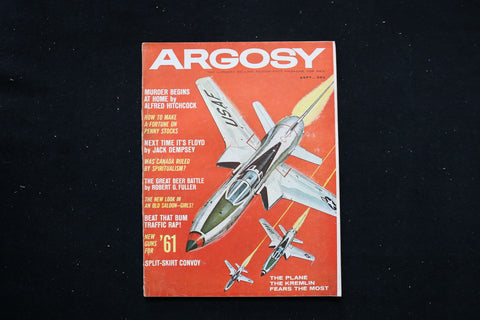 1960 SEP ARGOSY MAGAZINE - THE PLANE THE KREMLIN FEARS THE MOST COVER - E 10610