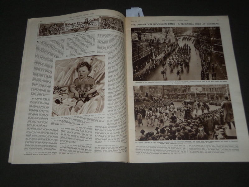 1937 APRIL 24 ILLUSTRATED LONDON NEWS MAGAZINE - GREAT PHOTOS - J 2765