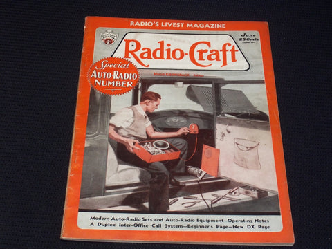 1933 JUNE RADIO-CRAFT MAGAZINE VERY NICE COVERS & ADS - E 358
